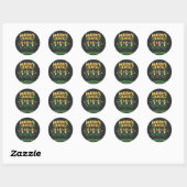 Paddy's Back Funny Trump St Patrick Day Leopard Ronde Sticker (Vel)