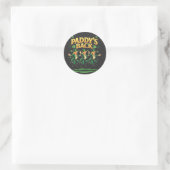 Paddy's Back Funny Trump St Patrick Day Leopard Ronde Sticker (Tas)