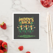 Paddy's Back Funny Trump St Patrick Day Leopard Servet (Insitu)