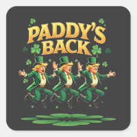 Paddy's Back Funny Trump St Patrick Day Leopard