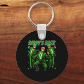Paddys Back Funny Trump St Patricks Day Ierse schi Sleutelhanger (Voorkant)