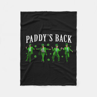 Paddy's Back Funny Trump St Patrick's Day Ierse Sh Fleece Deken