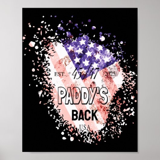 Paddy's Back Grappig Trump1 Poster (Voorkant)