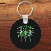Paddy's Back St Patricks Day Grappig Trump dansen Sleutelhanger (Voorkant)