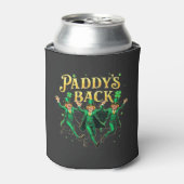 Paddy's Back St Patrick's Day Trump Dancing Blikjeskoeler (Blikje Voorkant)