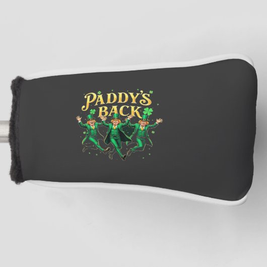 Paddy's Back St Patrick's Day Trump Dancing Golfheadcover (Voorkant)