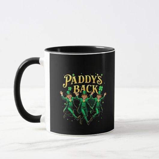 Paddy's Back St Patrick's Day Trump Dancing Mok (Links)