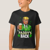 Paddy's Back Trump Beer Shamrock St Patrick's Day T-shirt (Voorkant)