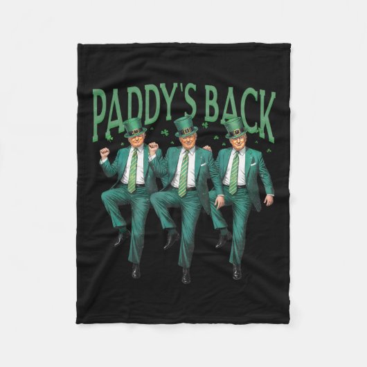 Paddy's Back Trump St Patricks Day St Pattys Day D Fleece Deken (Voorkant)