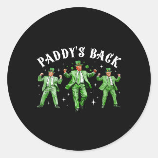 Paddy's Ck Grappige Trump St Patrick's Dag Lucky S Ronde Sticker