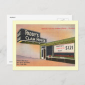 Paddy's Clam House, Retro, New York City  Briefkaart (Voorkant / Achterkant)