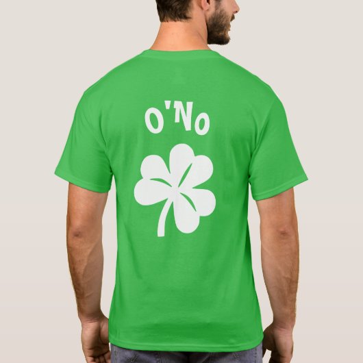 Paddy's Day - O'No T-shirt (Achterkant)