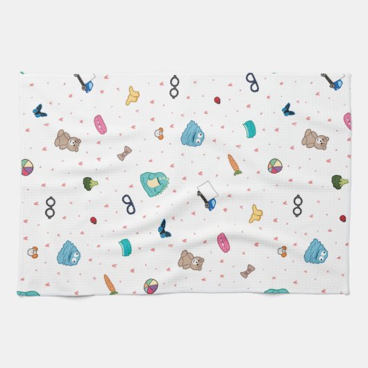 Paddy's favorieten theehanddoek - kunst van Irina Theedoek (Horizontaal)