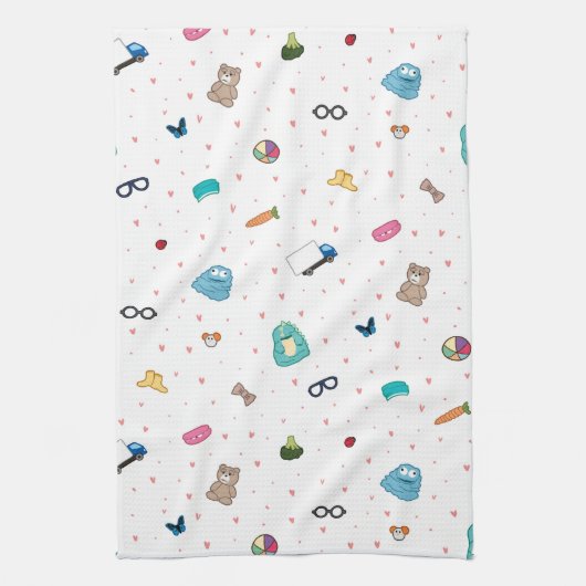 Paddy's favorieten theehanddoek - kunst van Irina  Theedoek (Verticaal)