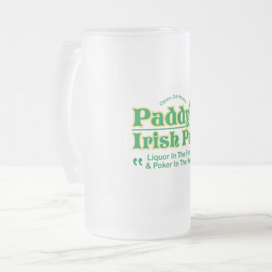 PADDY'S IRISH PUB MATGLAS BIERPUL (Voorkant links)