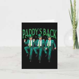 Paddys terug dansen Trump St Patricks Day Ierse sh Kaart