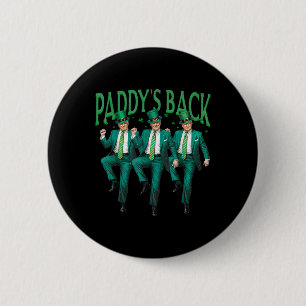 Paddys terug dansen Trump St Patricks Day Ierse sh Ronde Button 5,7 Cm