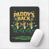 Paddy's terug grappige Trump St Patrick Dag Luipaa Muismat (Met muis)