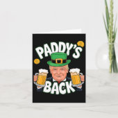 Paddy's terug grappige Trump St. Patrick's Day Sha Kaart (Voorkant)
