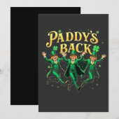 Paddy's terug St. Patrick's Day Trump dansen Kaart (Voorkant / Achterkant)