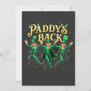 Paddy's terug St. Patrick's Day Trump dansen Kaart