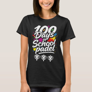 padel 100 Days Of School teacher lover Sport Cute  T-shirt