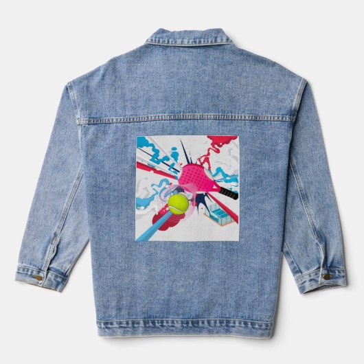 Padel Beach Tennis Denim Jacket (Achterkant)