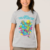 👽Padel Behold—the “Lil’ Smashonaut Supreme” Kids Tri-Blend Shirt (Voorkant)