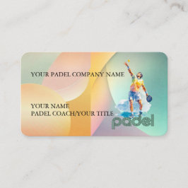 Padel Business Card - Vibrant Padel Style 2 Visitekaartje