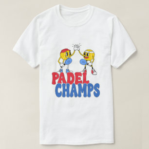 Padel Champs Retro Cartoon Sport High 5 T-Shirt