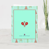 Padel Christmas Card – Padel Retro Christmas Kaart (Achterkant)