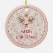 Padel Christmas Ornament – Dainty Padel Angel (Achterkant)