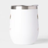Padel Christmas Wine Tumbler – Festive Padel Motif (Links)