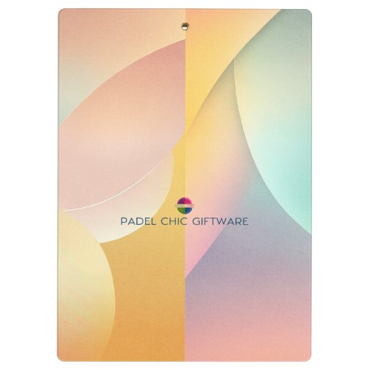 Padel Clipboard – Vibrant Padel Style Klembord (Achterkant)