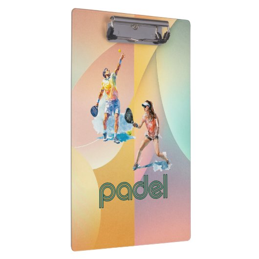 Padel Clipboard – Vibrant Padel Style Klembord (Rechts)