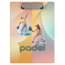 Padel Clipboard – Vibrant Padel Style Klembord