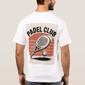 Padel club, Padel Tennis T-Shirt (Achterkant)