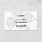 Padel coach trainer visitekaartje template (Achterkant)