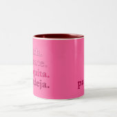 PADEL COFFEE MOK – WOORD VIBES – KERSEN ROZE (Center)