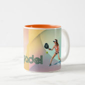 Padel Coffee Mug: Vibrant Style Collection Vol.1 Tweekleurige Koffiemok (Voorkant rechts)