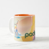 Padel Coffee Mug: Vibrant Style Collection Vol.1 Tweekleurige Koffiemok (Voorkant links)
