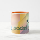 Padel Coffee Mug: Vibrant Style Collection Vol.1 Tweekleurige Koffiemok (Center)