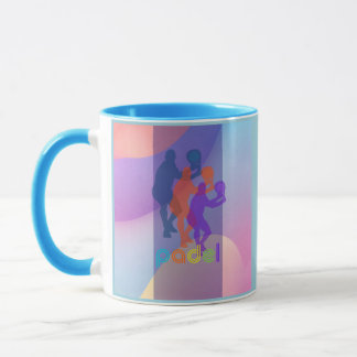PADEL COFFEE MUG– VIBRANT STYLE for HIM BRIGHTS Mok