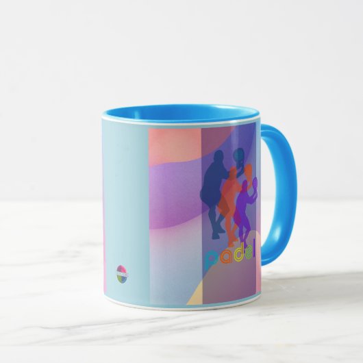 PADEL COFFEE MUG– VIBRANT STYLE for HIM BRIGHTS Mok (Voorkant rechts)