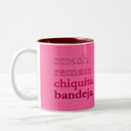 PADEL COFFEE MUG – WORD VIBES – CHERRY PINKS TWEEKLEURIGE KOFFIEMOK
