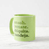 PADEL COFFEE MUG – WORD VIBES – LIME GREEN MOK (Voorkant links)