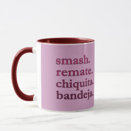 PADEL COFFEE MUG – WORD VIBES - MAROONS & RED MOK