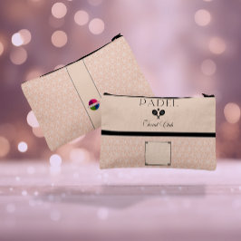 Padel Cosmetic Bag - Social Club Beige Black Etui