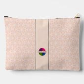 Padel Cosmetic Bag - Social Club Beige Black Etui (Achterkant)