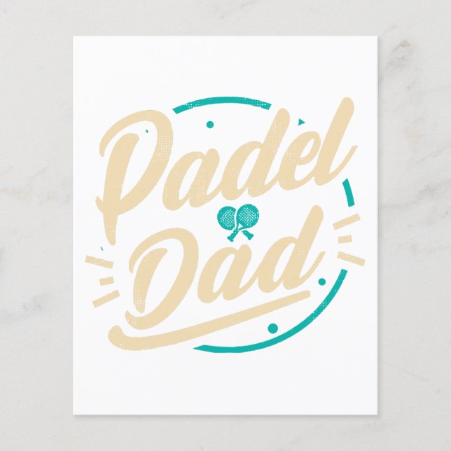 Padel Dad Platform Tennis Paddleball Padel  (Voorkant)